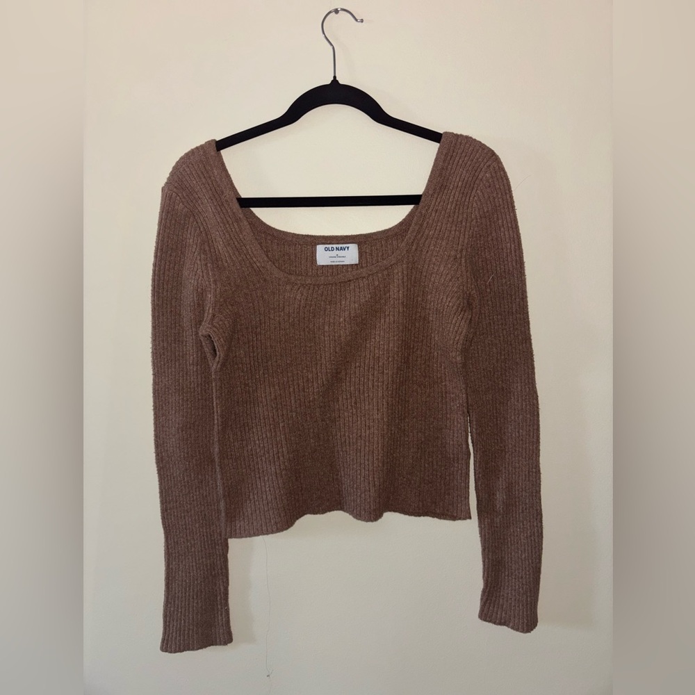 Brown Cropped Sweater